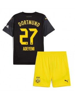 Borussia Dortmund Karim Adeyemi #27 Auswärts Trikotsatz für Kinder 2024-25 Kurzarm (+ Kurze Hosen)